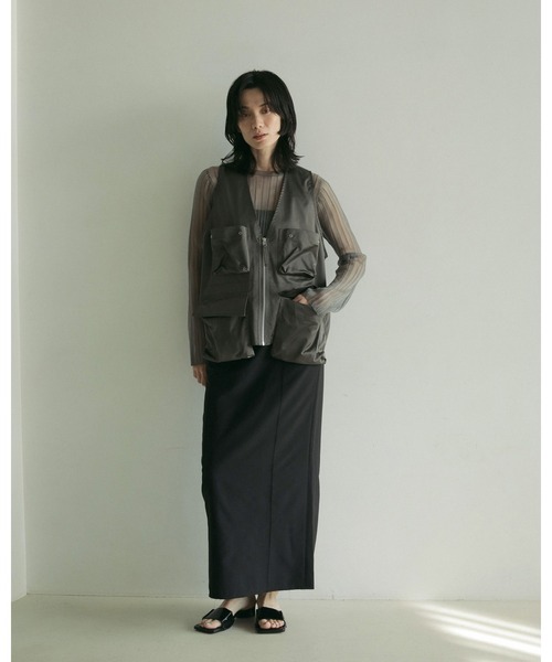 「anuke」 ベスト FREE グレー レディース_画像9