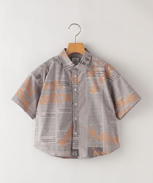「THE PARK SHOP」 「KIDS」半袖シャツ 135 グレー キッズ_画像4