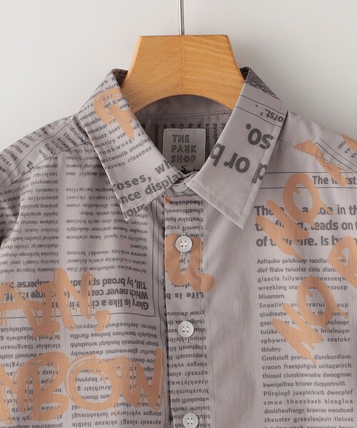 「THE PARK SHOP」 「KIDS」半袖シャツ 135 グレー キッズ_画像6