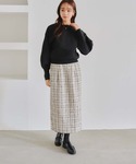 「titivate」 タイトスカート M オフ...の詳細画像5