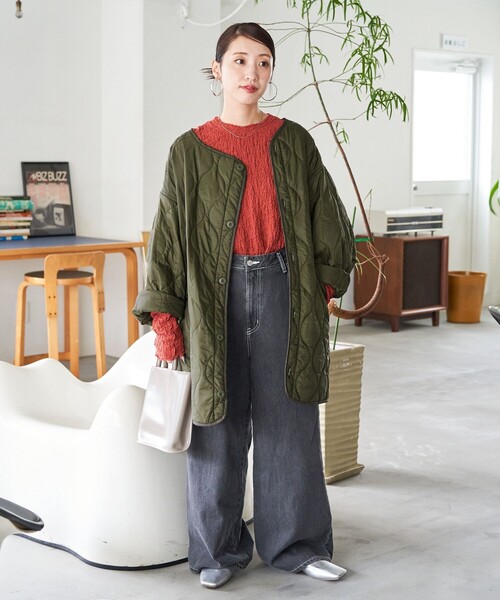 「FREAK'S STORE」 ジャケット フリ- グレー レディース_画像8