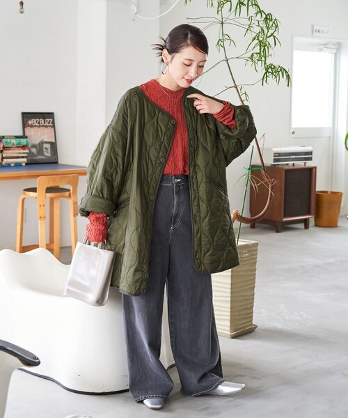 「FREAK'S STORE」 ジャケット フリ- グレー レディース_画像9