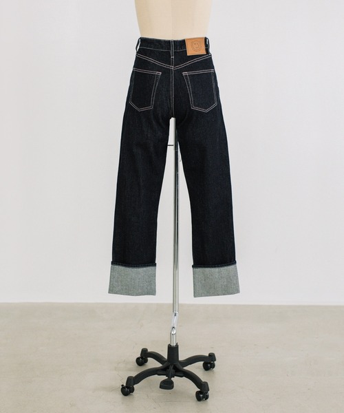 「WCJ」 デニムパンツ 26inch オフホワイト レディース_画像4