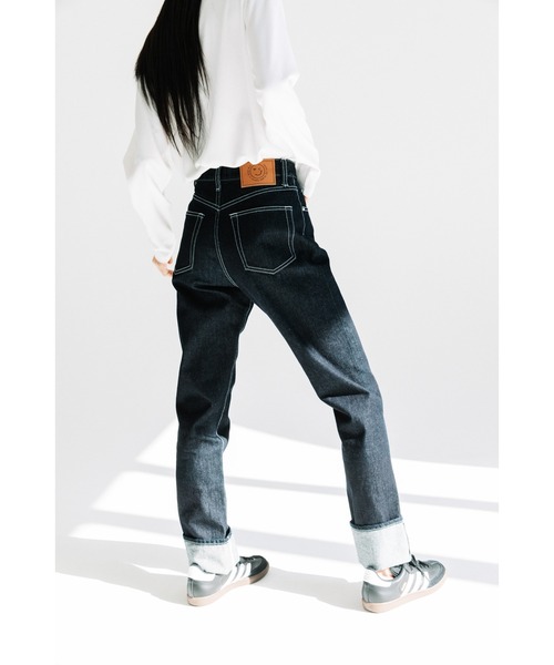 「WCJ」 デニムパンツ 26inch オフホワイト レディース_画像5