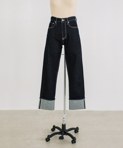 「WCJ」 デニムパンツ 26inch オフホワイト レディース_画像8