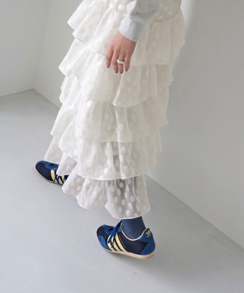 「SLOBE citron.」 フリルスカート FREE ホワイト レディース_画像8