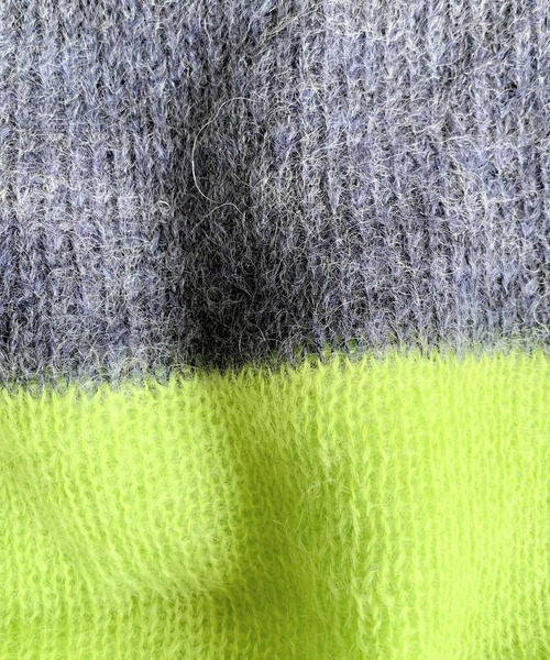 「Q」 長袖ニット MEDIUM ダークブラウン レディース_画像4