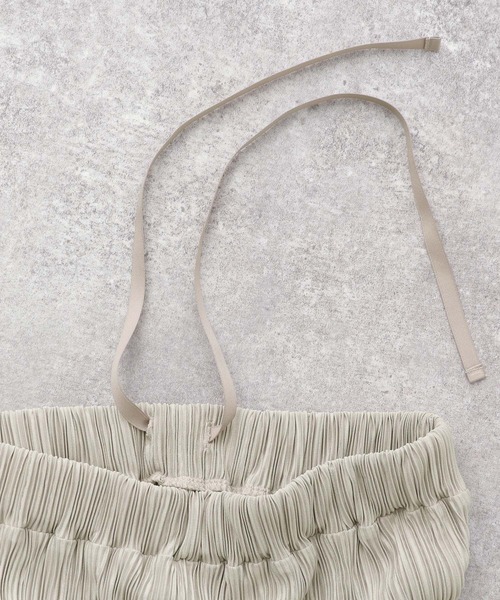 「LEPSIM」 イージーパンツ LARGE ライトグリーン レディース_画像8