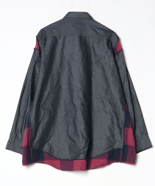 「N.HOOLYWOOD COMPILE」 長袖シャツ 40 ネイビー メンズ_画像2