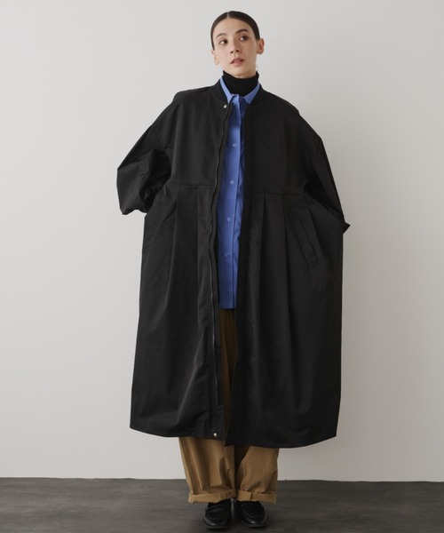 Libra Cue（リブラ キュー） ノーカラーコート コート MA-1ドレス
