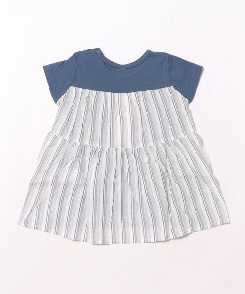 「la poche biscuit」 「KIDS」半袖カットソー 130 ネイビー キッズ_画像2