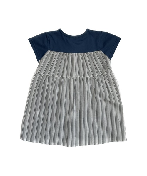 「la poche biscuit」 「KIDS」半袖カットソー 130 ネイビー キッズ_画像4