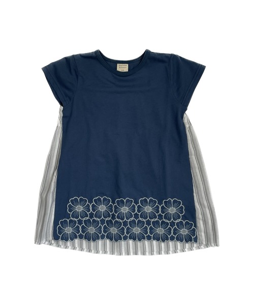 「la poche biscuit」 「KIDS」半袖カットソー 130 ネイビー キッズ_画像5