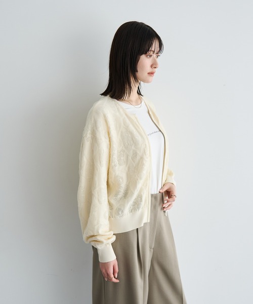 YECCA VECCA（イェッカヴェッカ） ブルゾン アウター ふくれジャガード