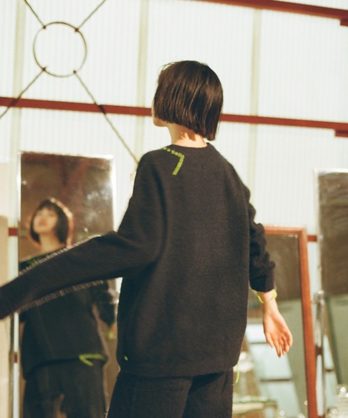 「PAMM」 長袖ニット 2 ネイビー レディース_画像8