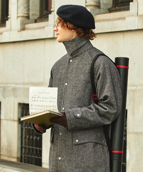 「EMMA CLOTHES」 ステンカラーコート M ブラック メンズ_画像8