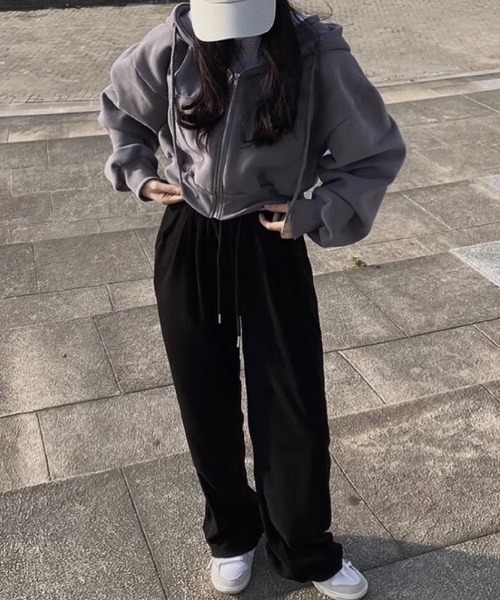 「FREE STYLISTS」 「dm.peach」ジップアップパーカー FREE オフホワイト レディース_画像8