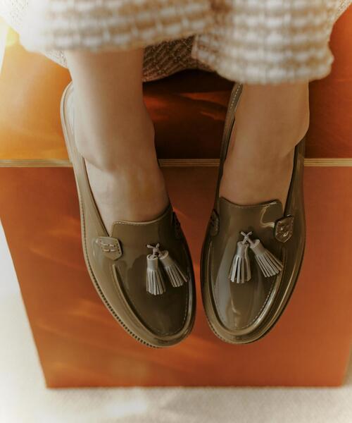 「TEMPERATE」 フラットパンプス 39 グレー レディース_画像3