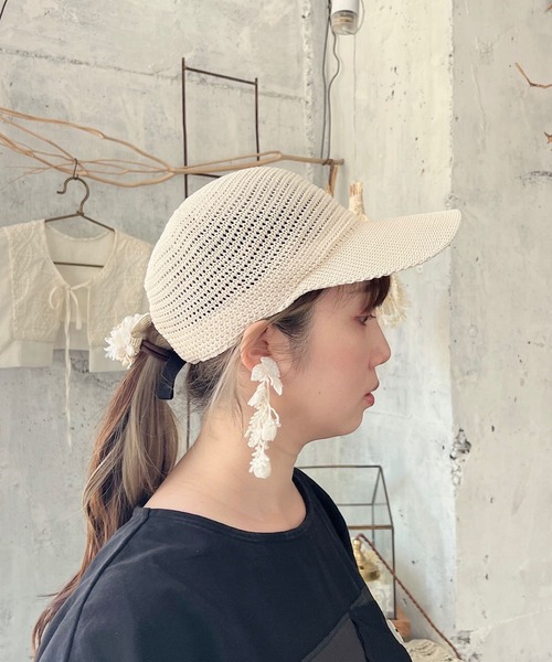 「m.soeur」 キャップ FREE ホワイト レディース_画像5