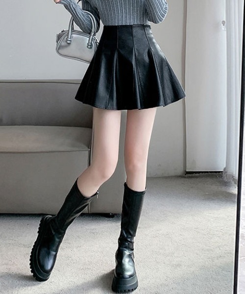 「Achic」 ミニスカート L ブラック レディース_画像3