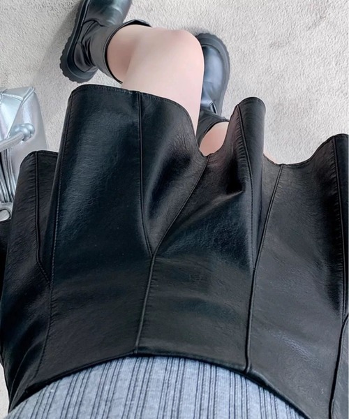 「Achic」 ミニスカート L ブラック レディース_画像9