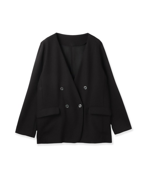 ketty（ケティ） ジャケット ノーカラージャケット グリッディメッシュ
