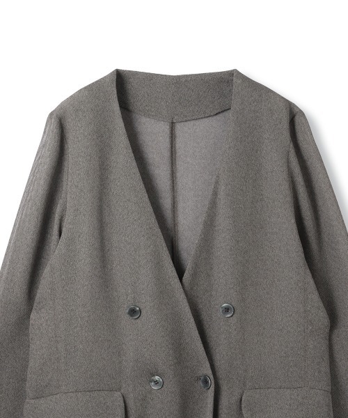 ketty - 新品 未使用 ¥18,900 ketty ノーカラー ストレッチ ジャケット 2 ketty（ケティ） ジャケット ノーカラージャケット グリッディメッシュ