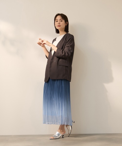 ketty（ケティ） ジャケット ノーカラージャケット グリッディメッシュ