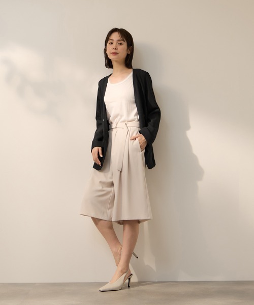 ketty（ケティ） ジャケット ノーカラージャケット グリッディメッシュ