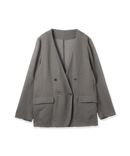 ketty（ケティ） ジャケット ノーカラージャケット グリッディメッシュ