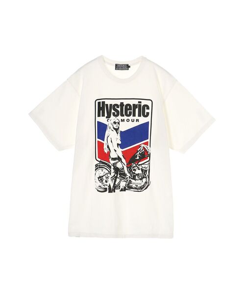 Hysteric Glamour 半袖ロゴTシャツ タイプライター HYSTERIC GLAMOUR（ヒステリックグラマー） プリント Tシャツ 半袖
