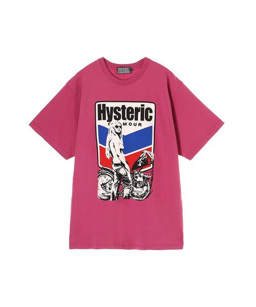 HYSTERIC GLAMOUR ヒス ヒスガール Tシャツ ピンク L HYSTERIC GLAMOUR - HYSTERIC GLAMOUR Tシャツ ヒスガール ピンク ピチ