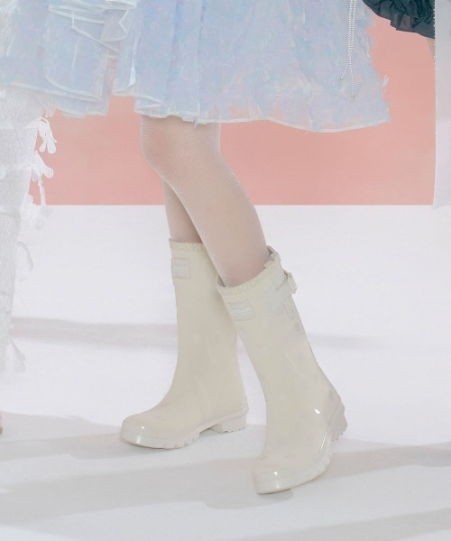 長靴 レインブーツ 「x ILLIT」 ORIGINAL RAIN BOOTS SHORT DOT レディースの画像