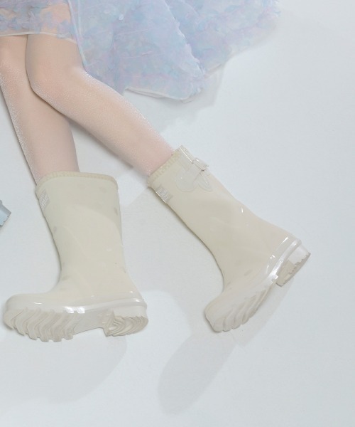 長靴 レインブーツ 「x ILLIT」 ORIGINAL RAIN BOOTS SHORT DOT レディースの画像