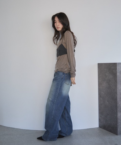 「feepur」 ブラジャー MEDIUM ブラウン レディース_画像2