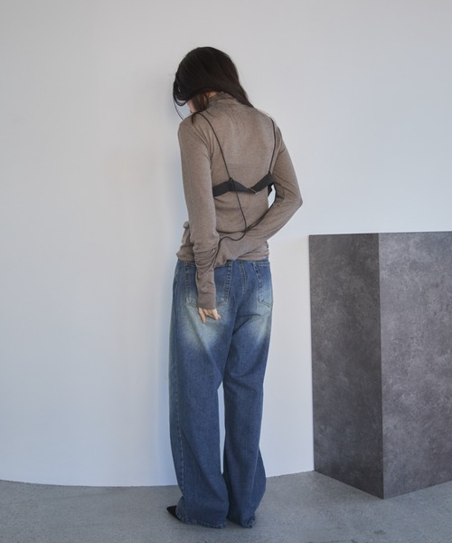 「feepur」 ブラジャー MEDIUM ブラウン レディース_画像3