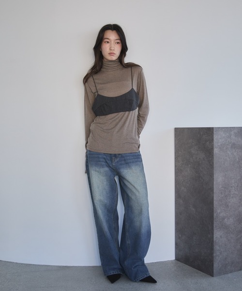 「feepur」 ブラジャー MEDIUM ブラウン レディース_画像4