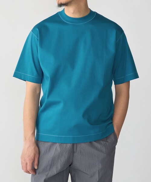 tシャツ SHIPS: MADE IN JAPAN クルーネック ハイゲージ ポンチ ライト Tシャツ メンズの画像