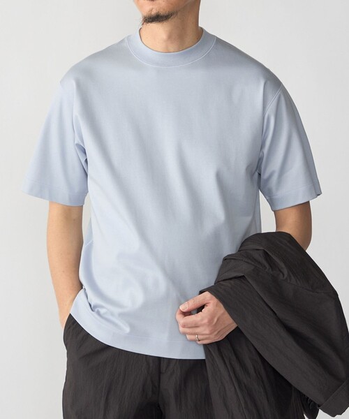 tシャツ SHIPS: MADE IN JAPAN クルーネック ハイゲージ ポンチ ライト Tシャツ メンズの画像