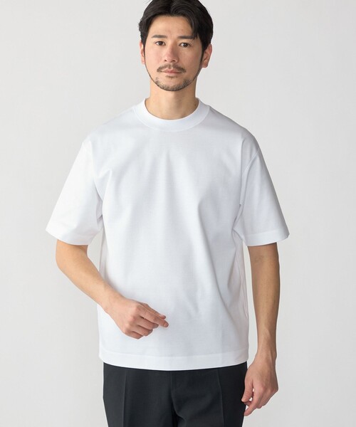 tシャツ SHIPS: MADE IN JAPAN クルーネック ハイゲージ ポンチ ライト Tシャツ メンズの画像
