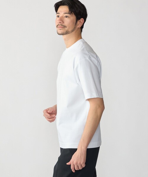 tシャツ SHIPS: MADE IN JAPAN クルーネック ハイゲージ ポンチ ライト Tシャツ メンズの画像