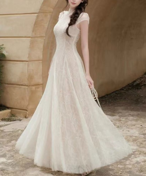 Lana821 ドレス ハイネック シアーレースドレス : ZOZOTOWN Yahoo!店