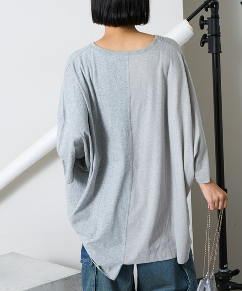 「etsinta」 半袖Tシャツ ONE SIZE グレー レディース_画像7