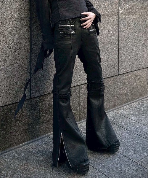 YIKAI LABORATORY ジーンズ 「YIKAI LABORATORY」syncope waxed denim