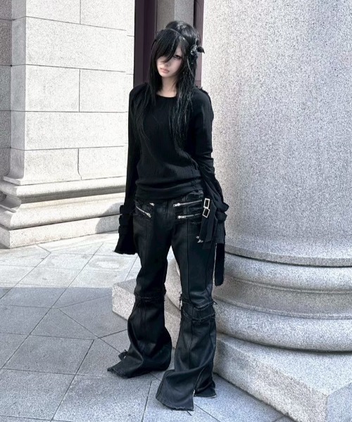 YIKAI LABORATORY ジーンズ 「YIKAI LABORATORY」syncope waxed denim
