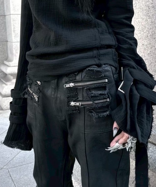 YIKAI LABORATORY ジーンズ 「YIKAI LABORATORY」syncope waxed denim
