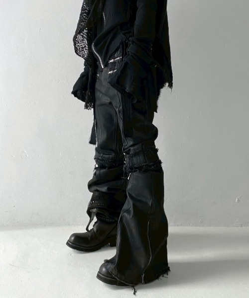パンツ YIKAI LABORATORY syncope waxed denim 1 YIKAI LABORATORY ジーンズ 「YIKAI LABORATORY」syncope waxed denim
