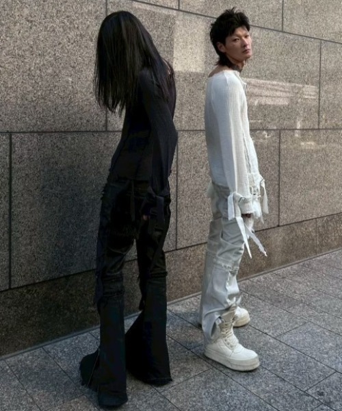YIKAI LABORATORY ジーンズ 「YIKAI LABORATORY」syncope waxed denim