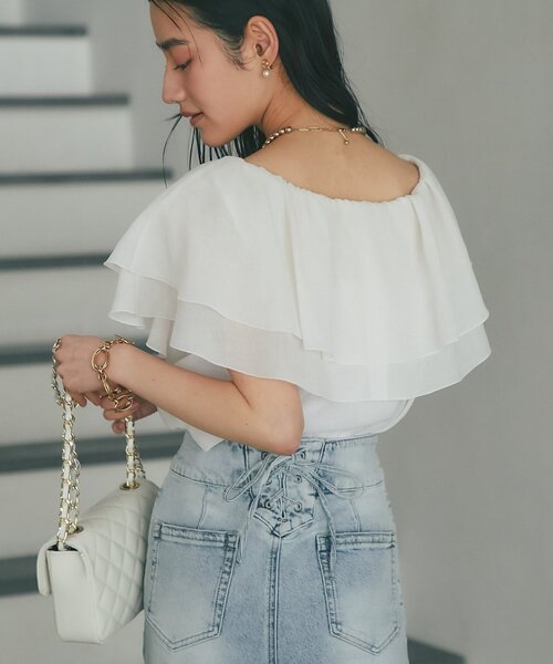 La boutique Bonbon（ラブティックボンボン） ブラウス シャツ 「差が