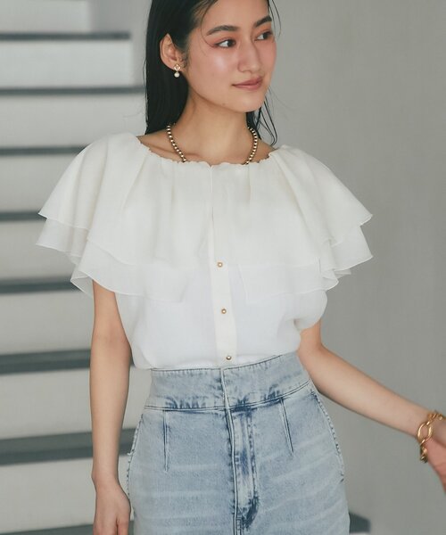 La boutique Bonbon（ラブティックボンボン） ブラウス シャツ 「差が